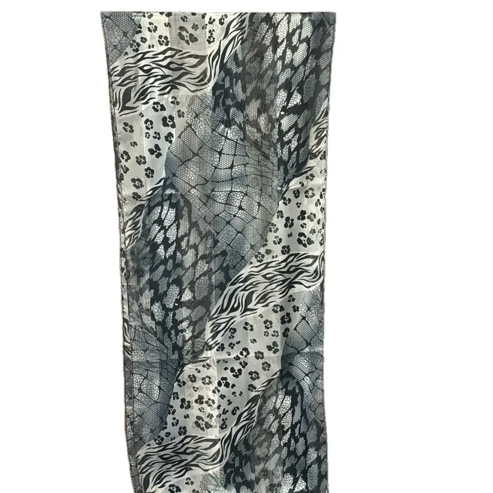 Animal Mixed Print Polyester Scarf